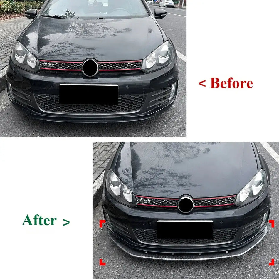 Volkswagen Golf 6 MK6 GTI GTD Преден Спойлер за Бампер