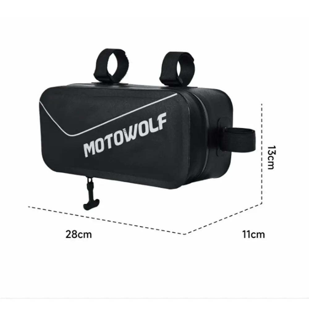 Motowolf Motorcycle Crash Bar Side Tool Bag Wear-Resistant Air-Tight Waterproof Side Pouch for Touring Storage Organizer Bag by InterCyprus Trading Ltd
