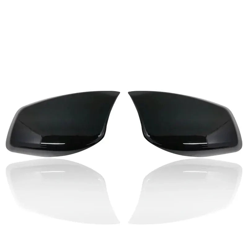 Mirror lamp cover Glossy black Carbon Fiber texture ABS plastic suitable for BMW 5 Series E60 E61 E63 E64 2004-2007 models by InterCyprus Trading Ltd