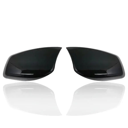 Mirror lamp cover Glossy black Carbon Fiber texture ABS plastic suitable for BMW 5 Series E60 E61 E63 E64 2004-2007 models by InterCyprus Trading Ltd