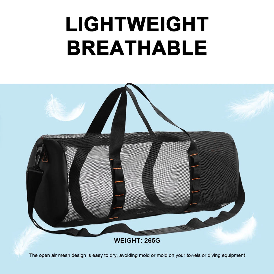 Extra Large Mesh Dive Bag for Scuba, Surfing, and Snorkeling
