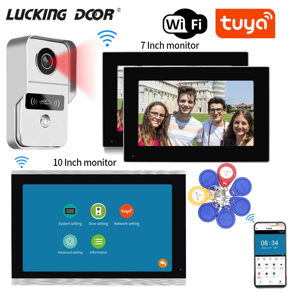 7 Inch Tuya Video Doorbell &ndash; Waterproof IP65 Intercom