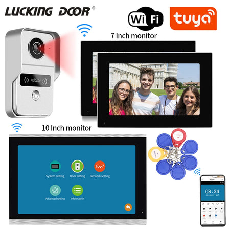 7 Inch Tuya Video Doorbell &ndash; Waterproof IP65 Intercom