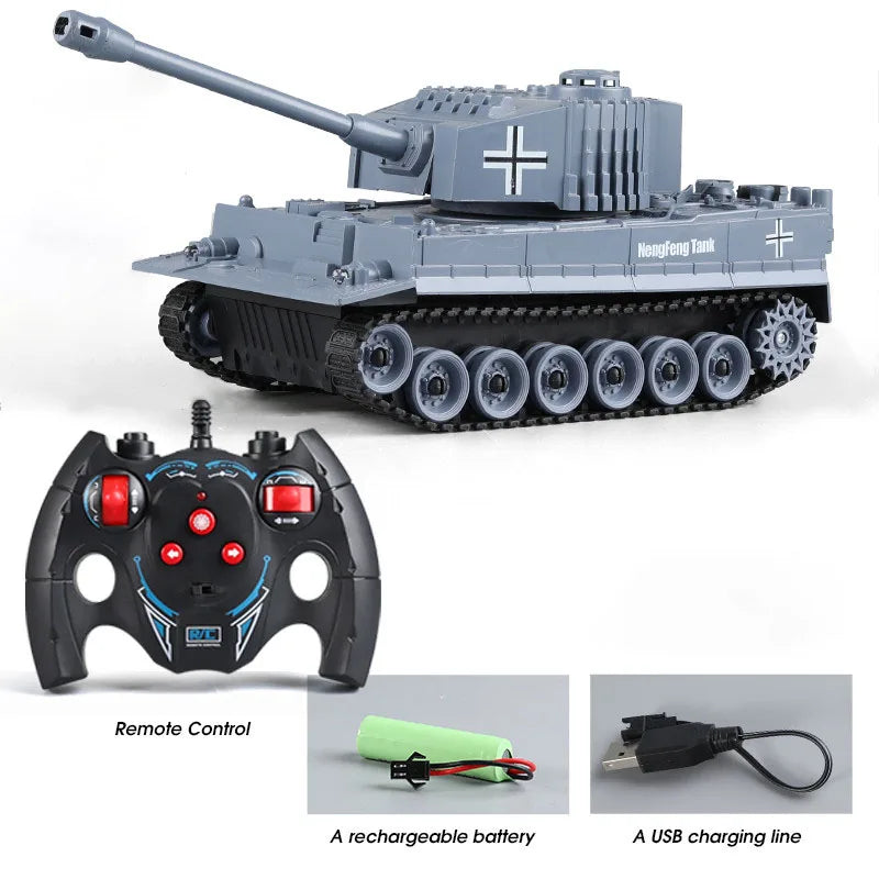RC Tank 1/30 33cm 2.4G 7CH Crawler - Ultra Fast Remote NF779MZ GREY