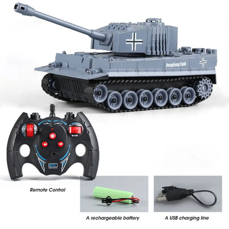 RC Tank 1/30 33cm 2.4G 7CH Crawler - Ultra Fast Remote NF779MZ GREY