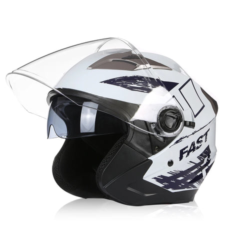BLD DOT Approved Open Face Motorcycle Helmet - Unisex Stylish Safety Gear 7 / CHINA / L