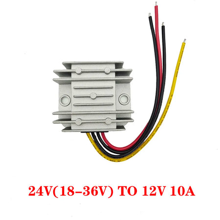 DC DC Converter Step Down Voltage Regulator &ndash; Versatile Power Supply for Multiple Voltages 10A24V(18-36V)to12V
