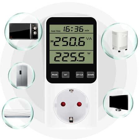 Digital Wattmeter 220V EU Plug &ndash; Energy Usage Monitor
