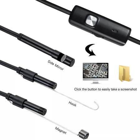 7.0mm Endoscope Camera 3in1 Type-C Micro USB &ndash; Waterproof