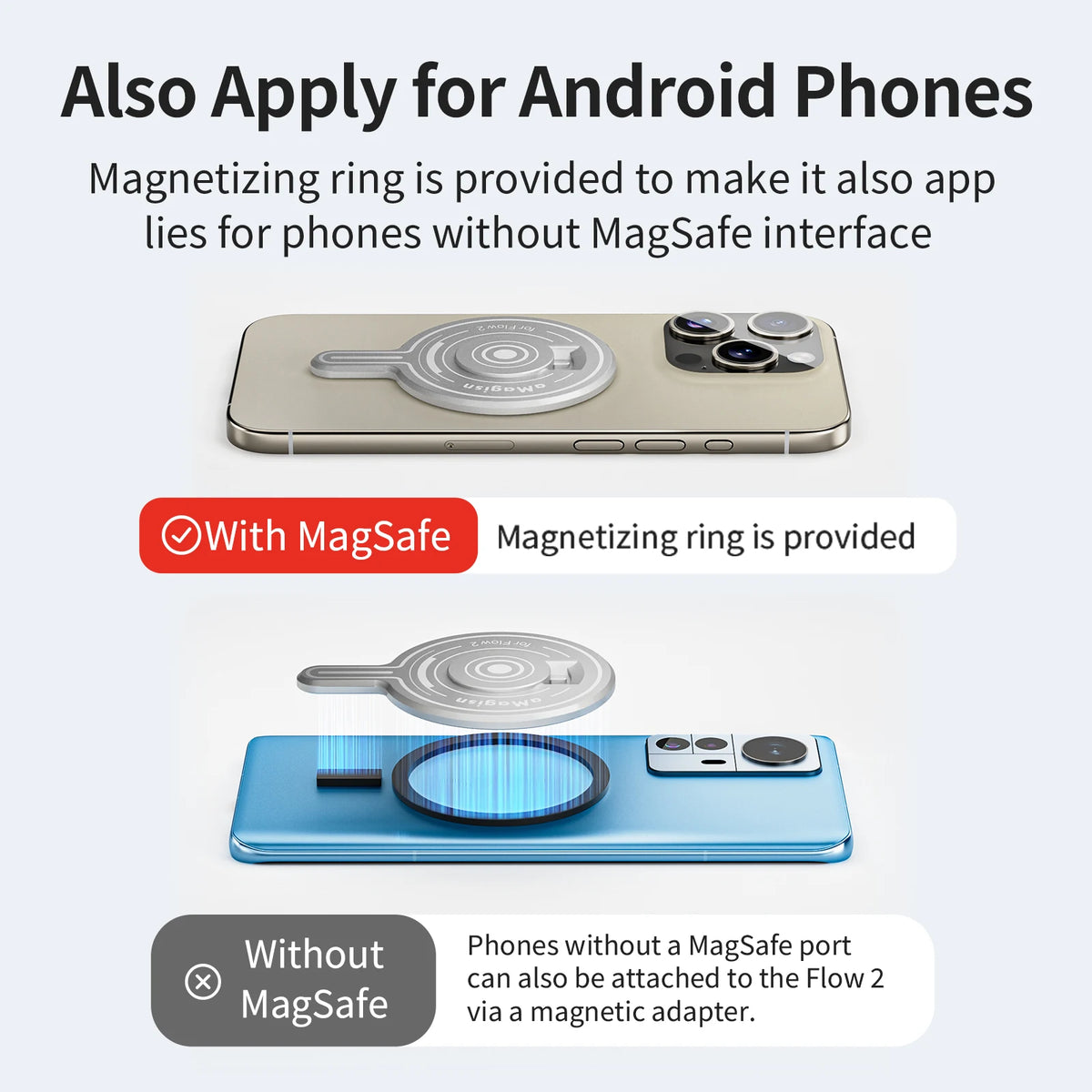 Magisn Magnetic Mount for Insta360 Flow 2 Pro &ndash; MagSafe