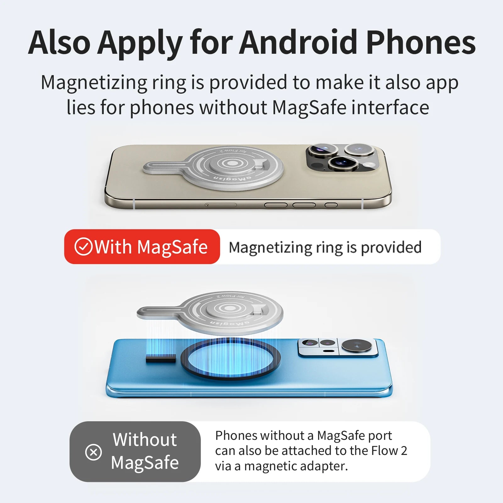 Magisn Magnetic Mount for Insta360 Flow 2 Pro &ndash; MagSafe