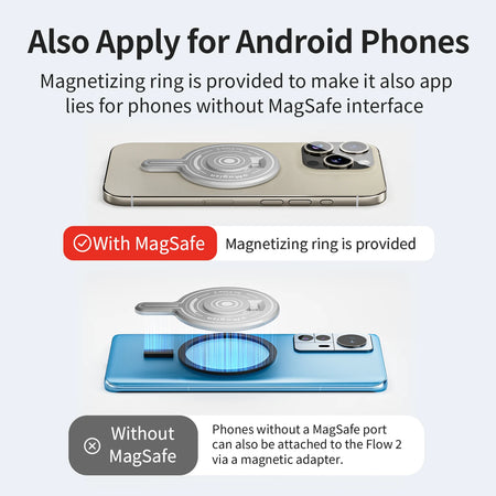 Magisn Magnetic Mount for Insta360 Flow 2 Pro &ndash; MagSafe