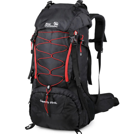 WESTTUNE Waterproof Climbing Backpack 65L &ndash; Large Capacity Black