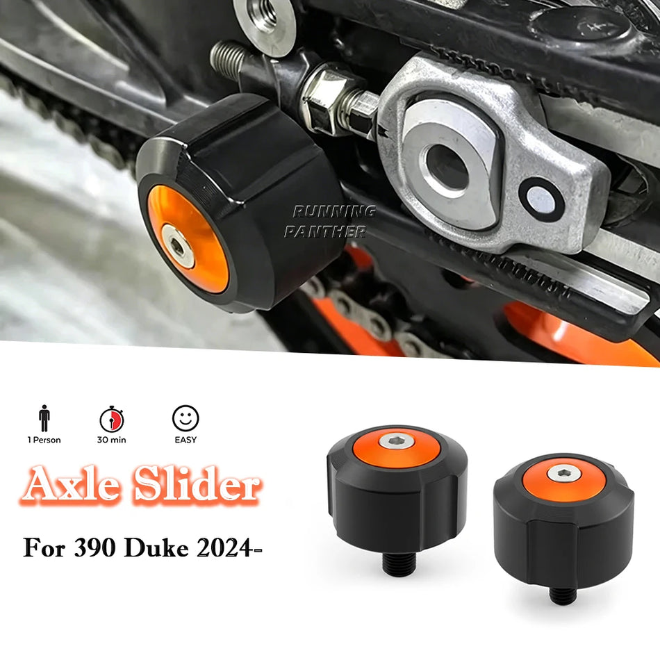 Aluminum Rear Axle Nut Caps Decorative Covers For Duke 390 2024-2025