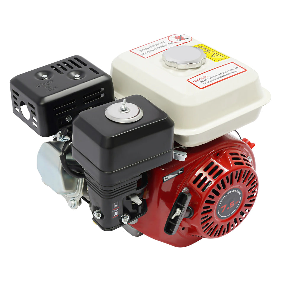 Kırmızı Yedi Beş HP 3kW Gaz Motoru 3600RPM Dört Zamanlı