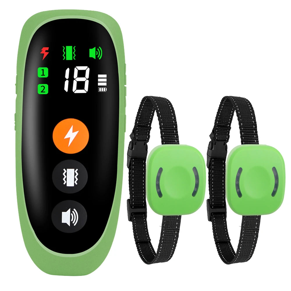 800m Electric Dog Training Collar &ndash; LCD Display Remote Two set B
