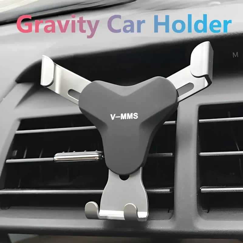 🟠 Gravity Car Holder Auto Air Vent Mount Clip Bracket Cell Holder No Magnetic GPS Mobile Phone Stand for IPhone 14 Xiaomi Samsung