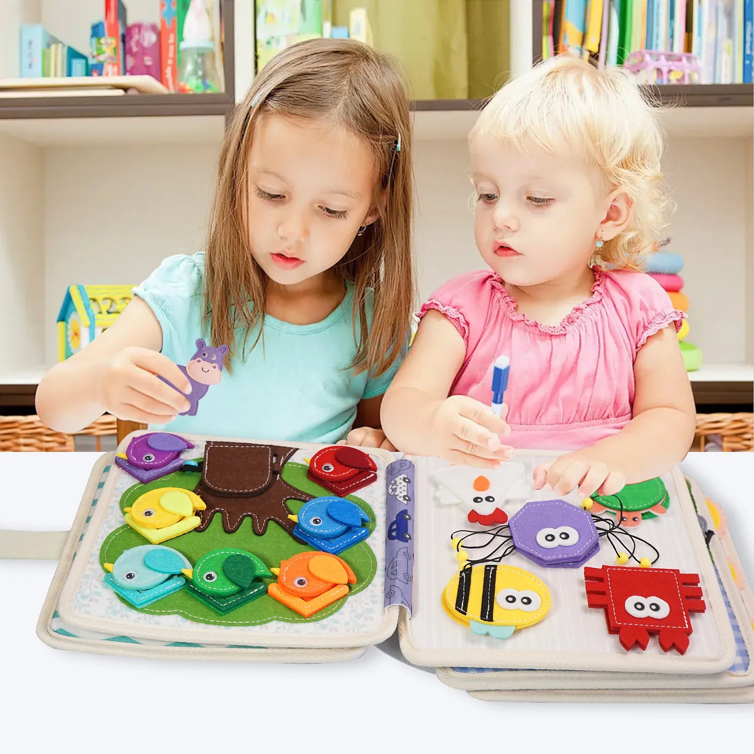 Christmas Lion Busy Board &ndash; Interactive Story Sensory Toy