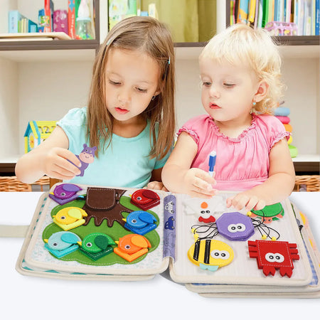 Christmas Lion Busy Board &ndash; Interactive Story Sensory Toy