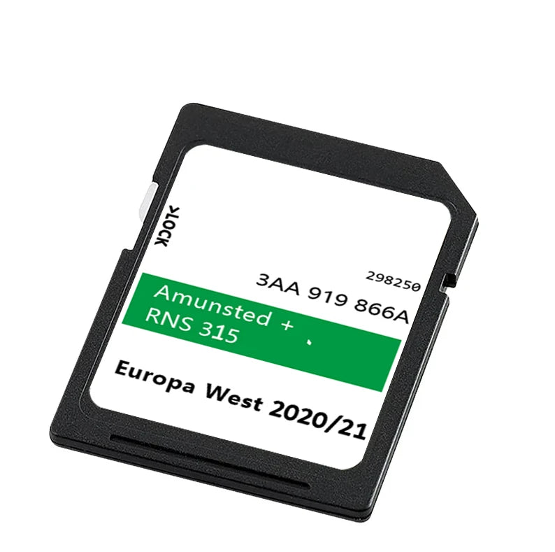 RNS 315 Navigation SD Card 8GB &ndash; 2020/21 Maps Included