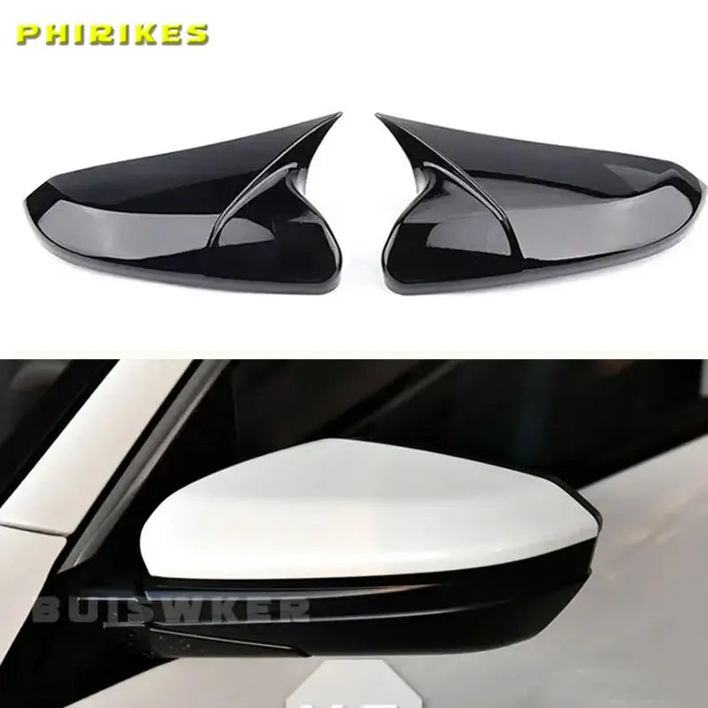 Kairės ir dešinės veidrodžių dangteliai Honda Civic 16-20 ABS juodi