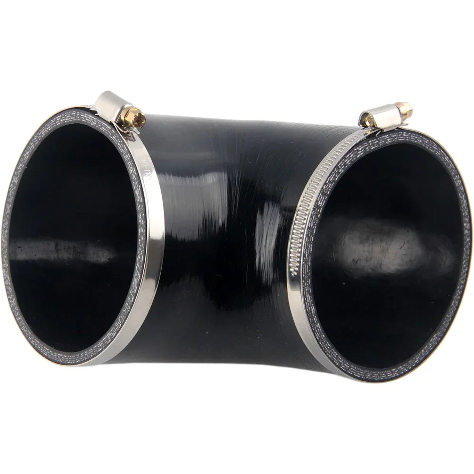 Black 4 Inch 102mm Silicone Elbow Hose For Turbo Intake Pipe