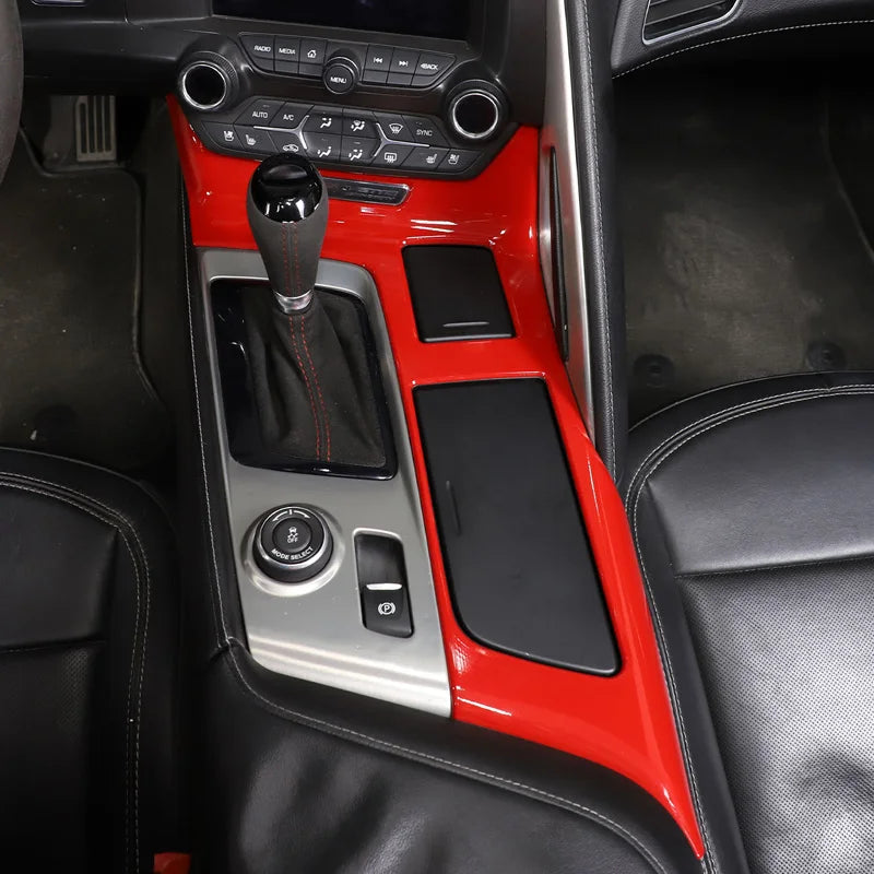 Panel držáku na poháry Corvette C7 Z06 z uhlíkových vláken ABS dekorace