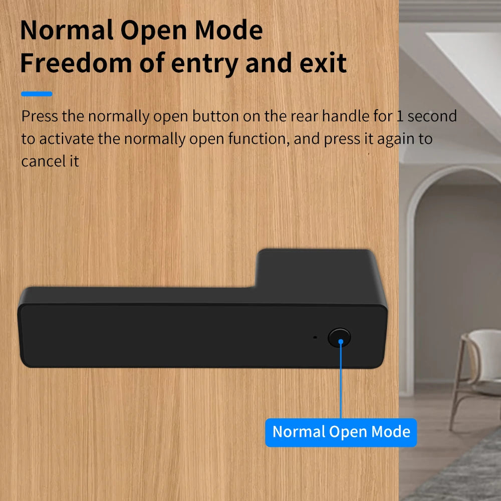 Q51-tu Smart Fingerprint Door Lock - Biometric Access