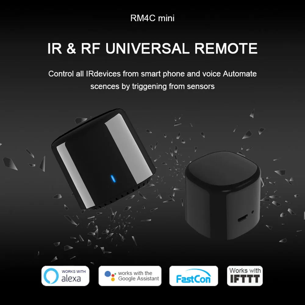 Broadlink BestCon RM4C Mini Smart WiFi IR Remote for Seamless Smart Home Control