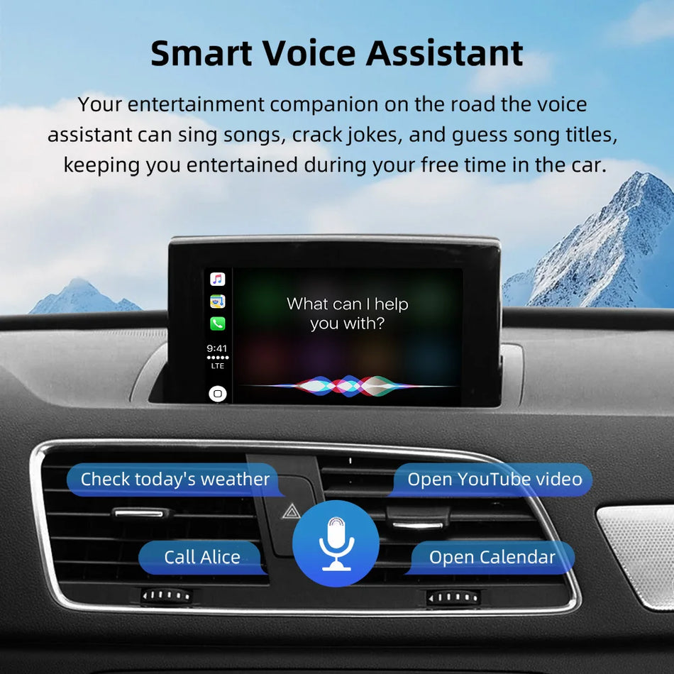 Audi A1 Q3 Ekran Yükseltme Dekoder Kutusu ile CarPlay ve Android Auto