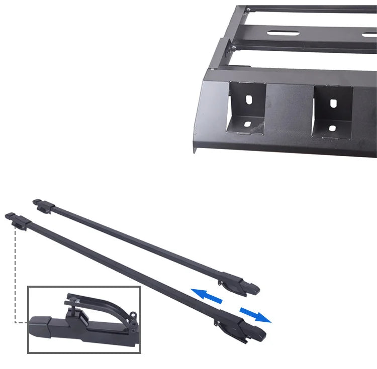 Portaequipajes para techo Hilux de acero resistente, portaequipajes premium para coche