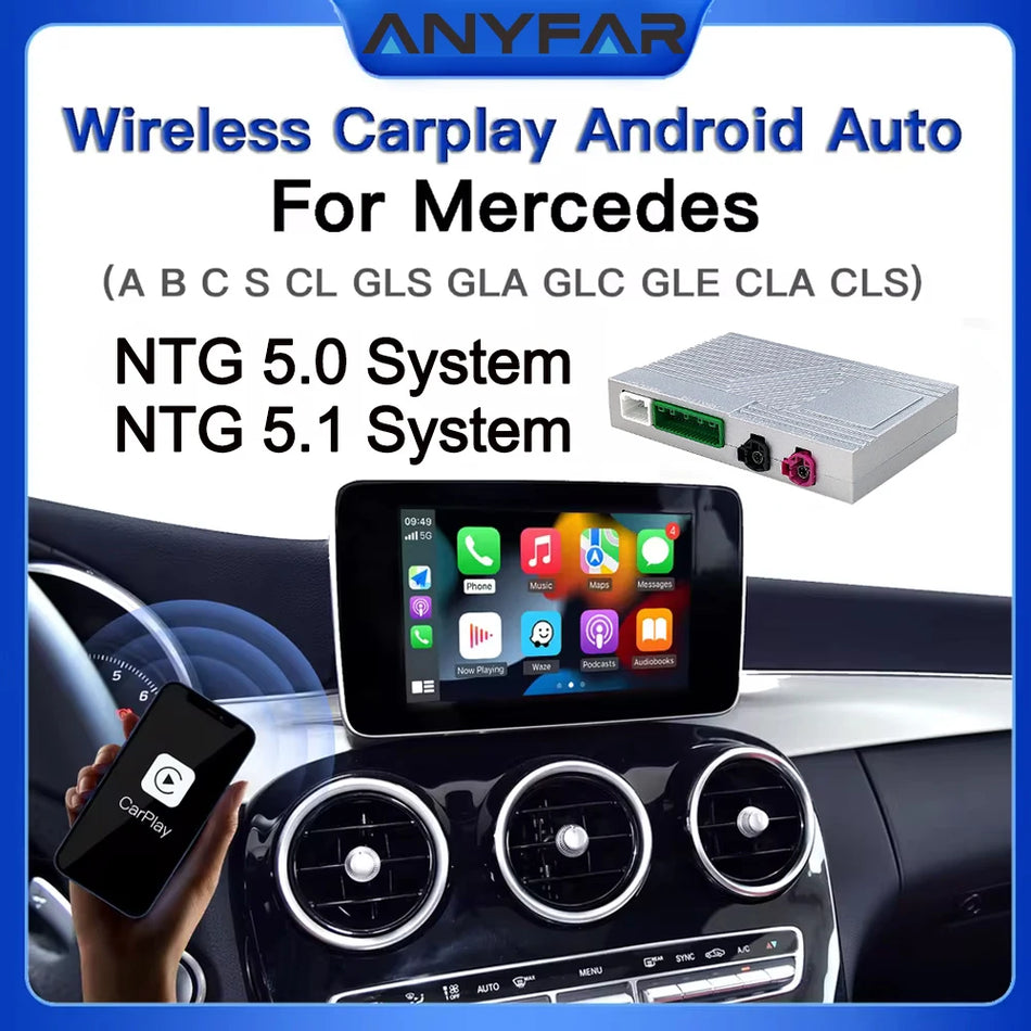 Kit de retrofit Wireless CarPlay Mercedes-Benz pentru Clasa C, GLC, W205, Clasa V W447