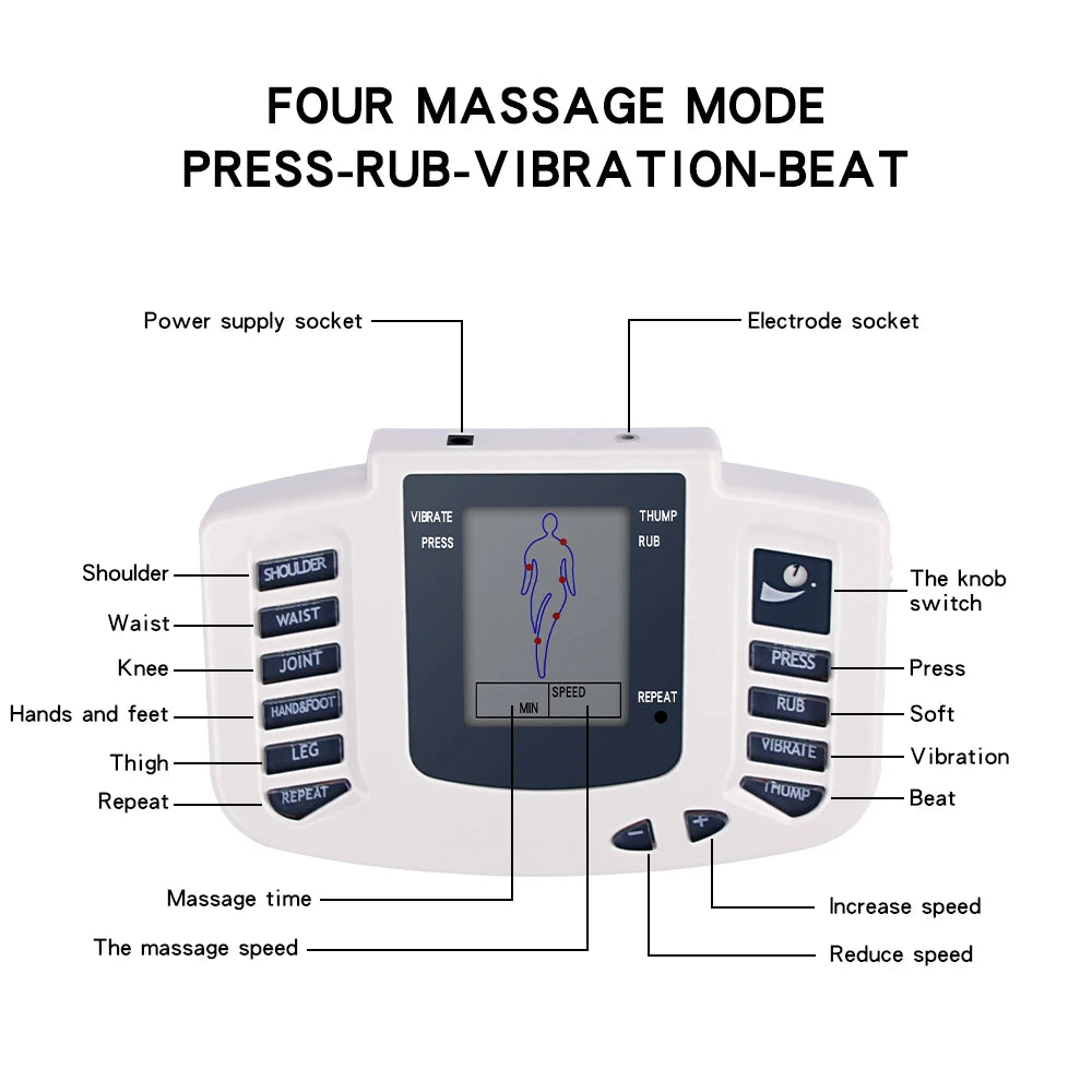 EMS Tens Massage Unit - Full Body Electrical Muscle Therapy