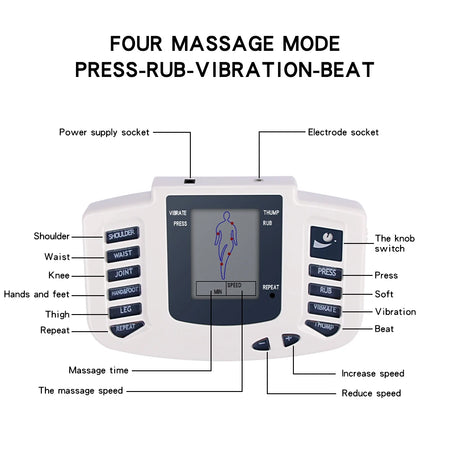 EMS Tens Massage Unit - Full Body Electrical Muscle Therapy