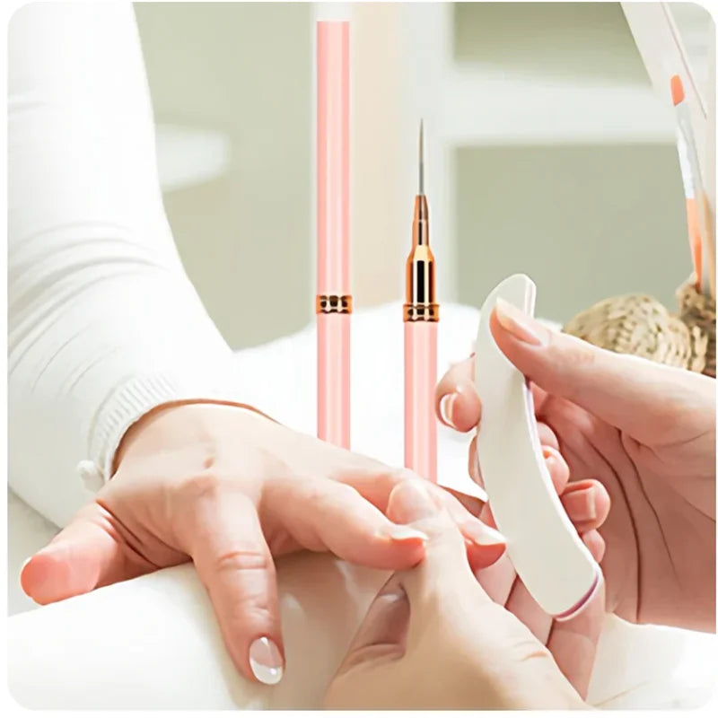 YIKOOLIN 5PCS Nail Art Liner Brushes Set &ndash; Ultra Fine Lines