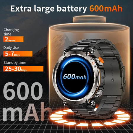 Outdoor Smart Watch Men LED Flashlight &ndash; Long Battery Life