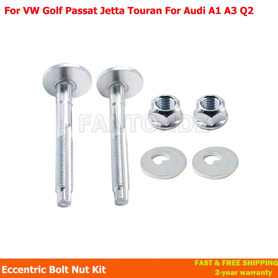 Tornillos de alineación de toe trasero con tuercas para VW Audi Passat Golf