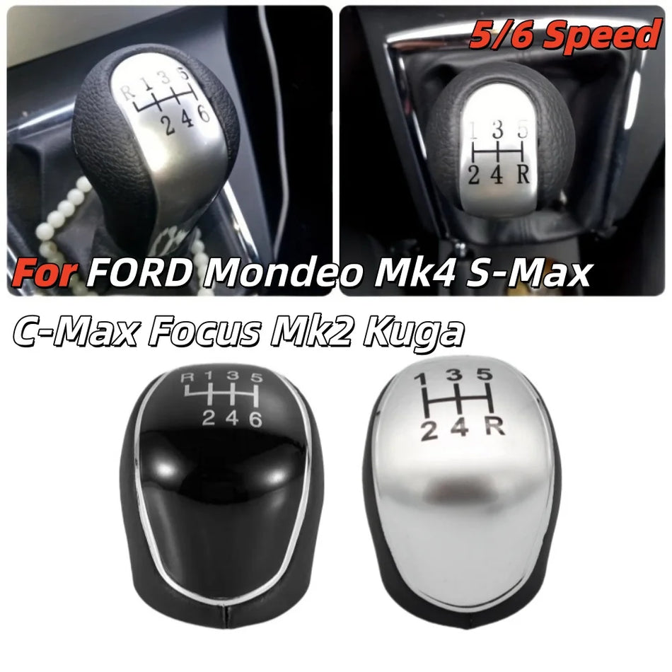 Ford Mondeo Mk4 Käigukangi Nupp Nahk, ABS Sobib 5 kuni 6 Kiirus