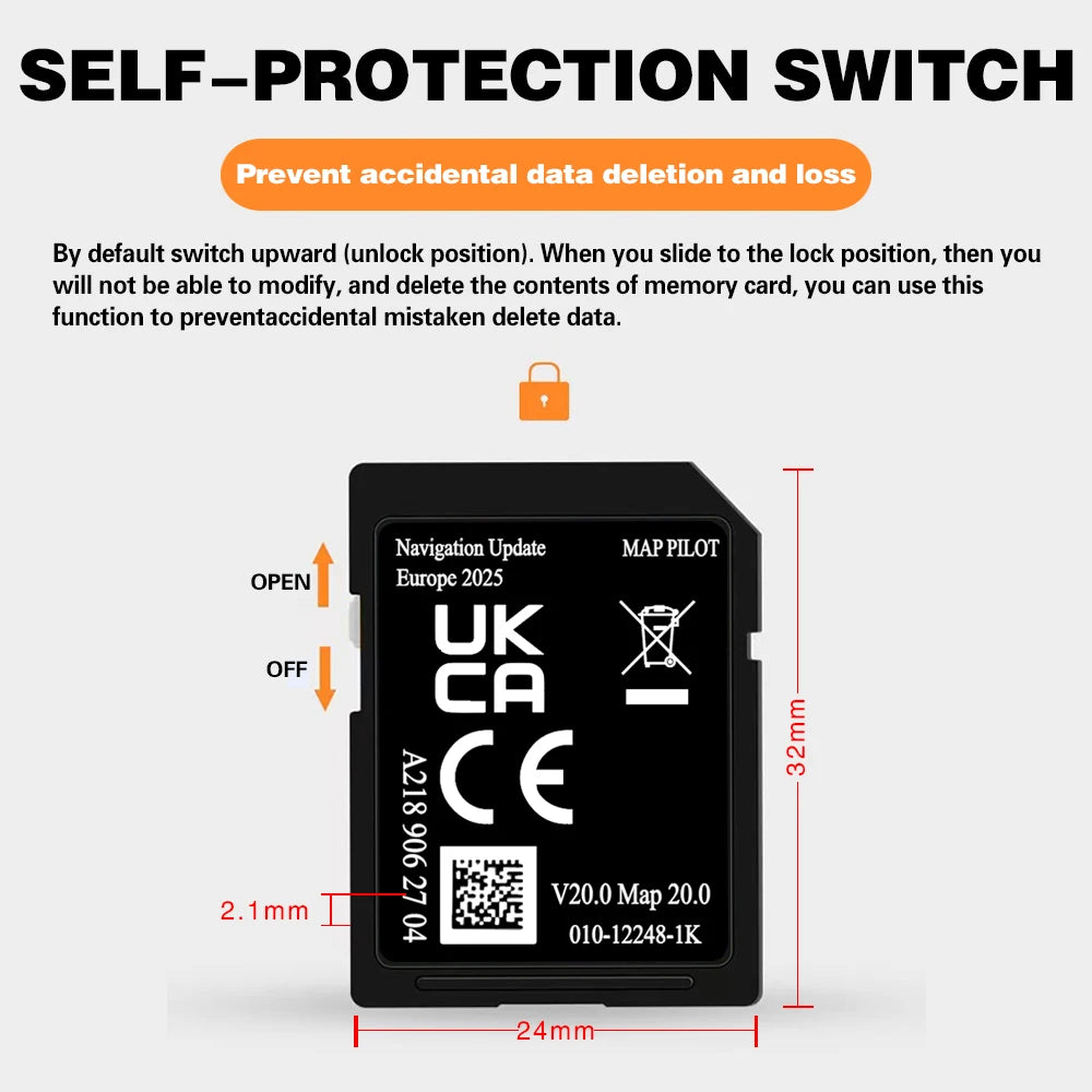 A2189062704 V20 &ndash; Europe GPS Map Pilot 2025 Update Pro