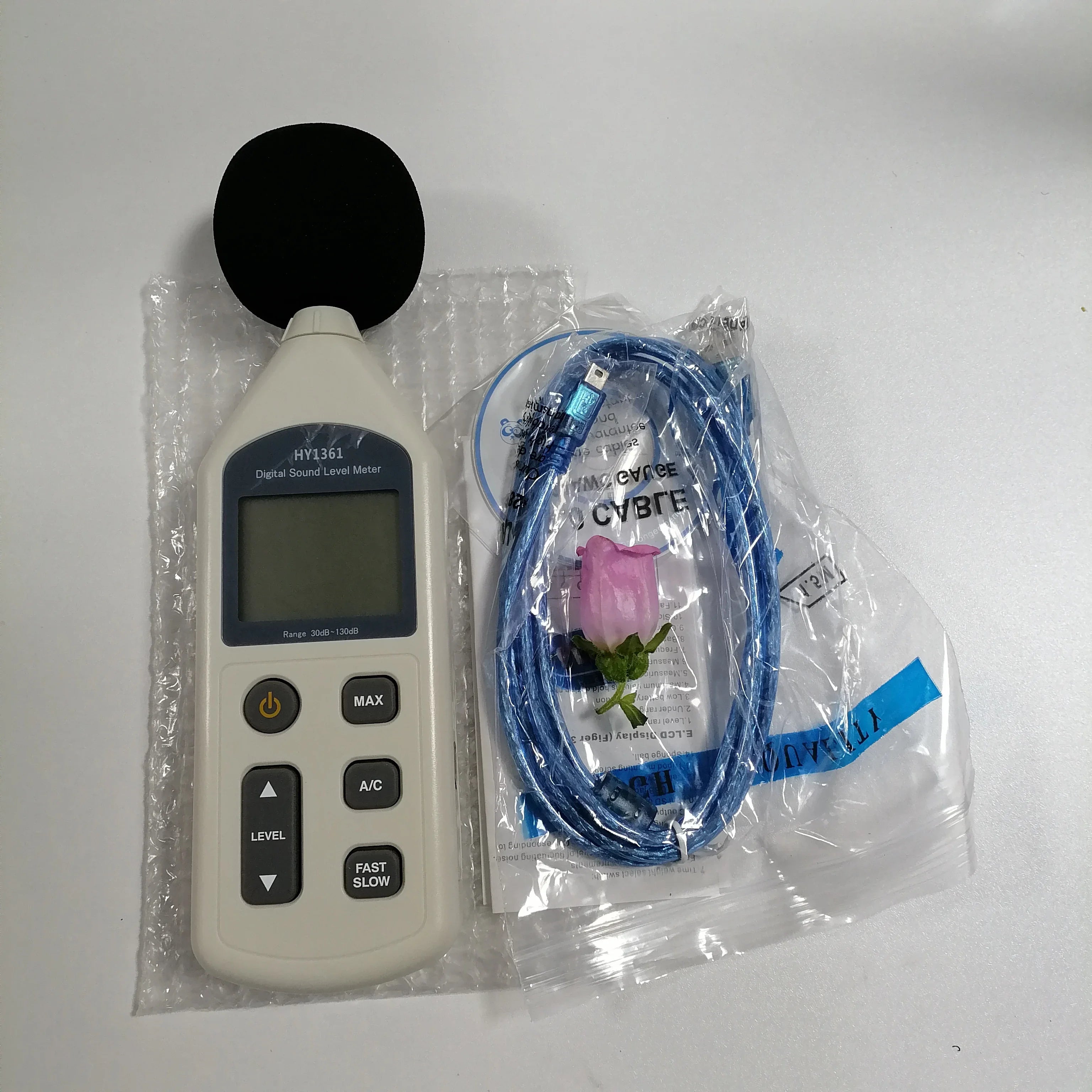 [HY1361 Sound Level Meter] &ndash; Wide 30-130dB Range USB HY1361-no box