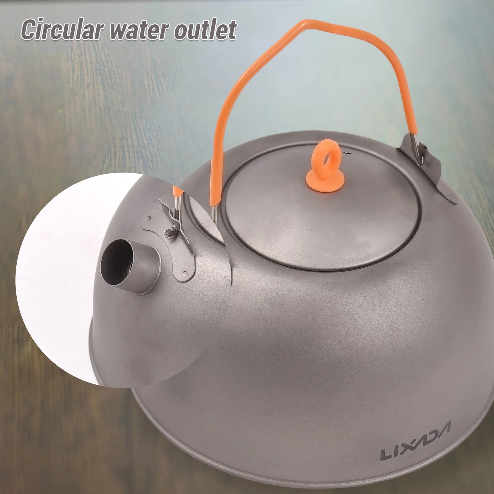 LIXADA Kettle &ndash; Titanium Spout 0.5L Ultralight For Camping