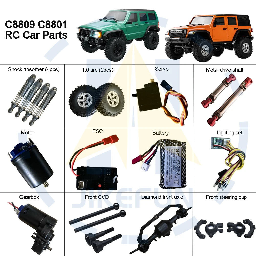 C8801 C8809 RC Car Parts Kit &ndash; All In One Upgrade Pack