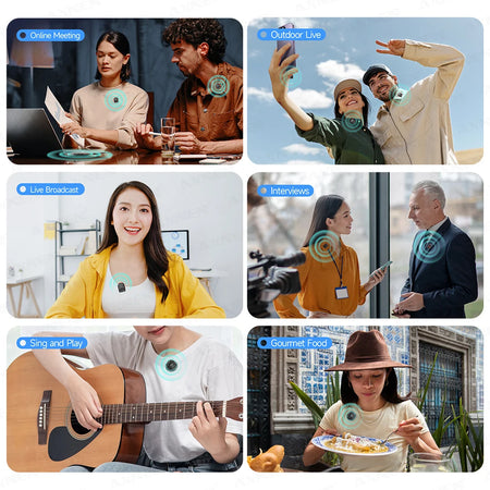 Mini Wireless Lavalier Microphone &ndash; ENC Noise Reduction