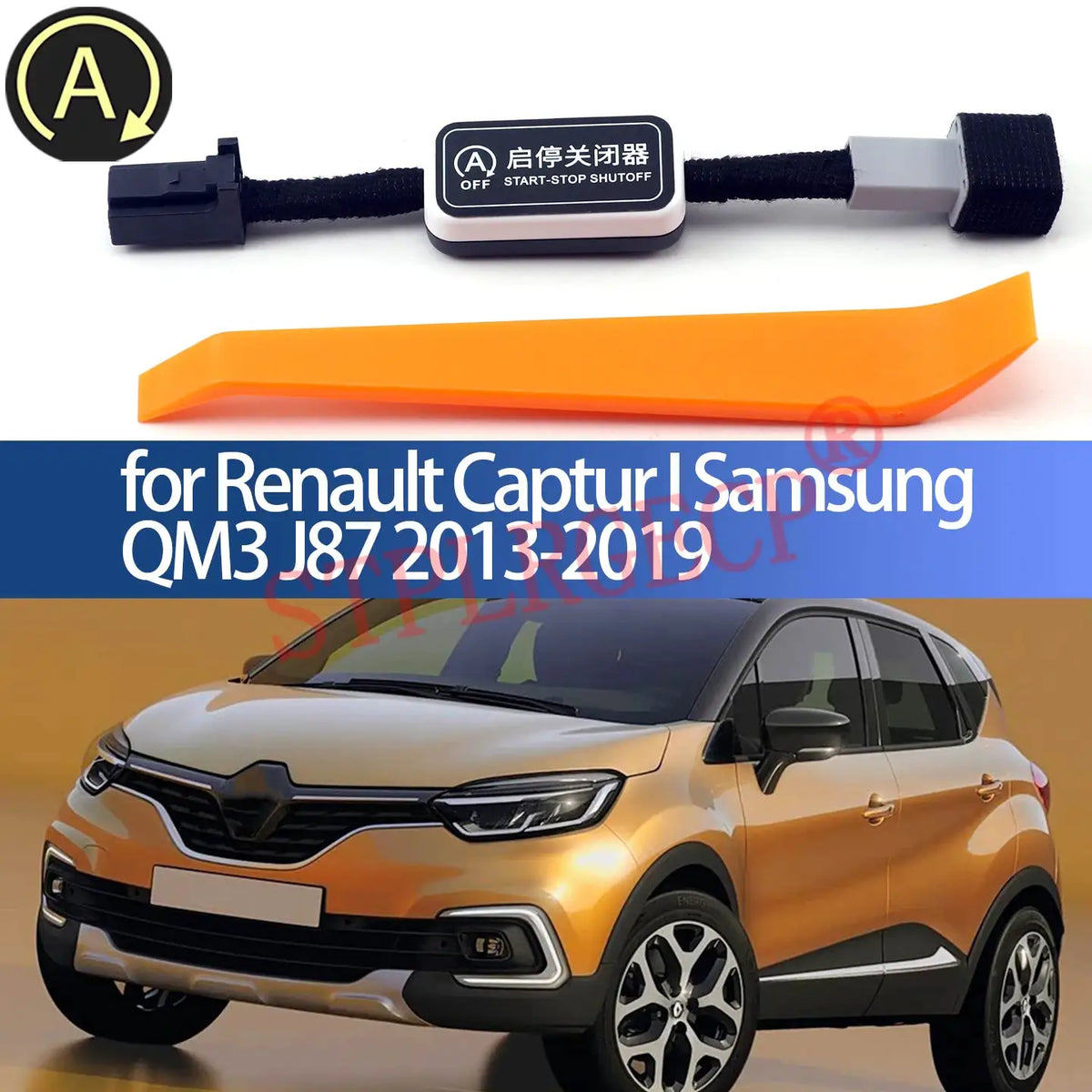 Automatic Stop Start Engine System Off Cable Plug and Play Eliminator for Renault Captur I Samsung QM3 J87 2013-2019 by InterCyprus Trading Ltd