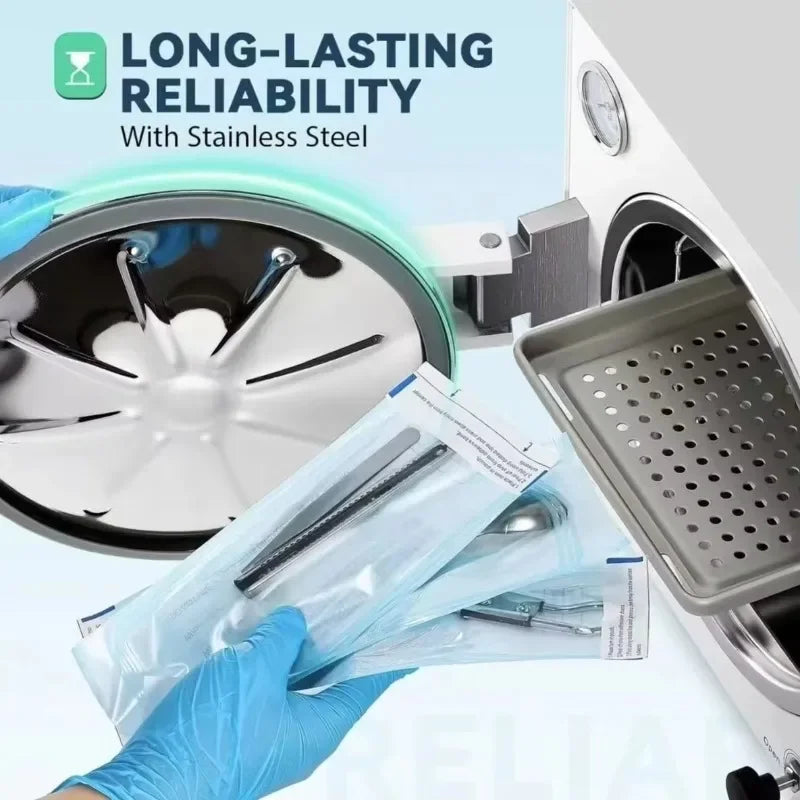 Sterilizzatore Autoclave Verticale da 18L per Uso in Laboratorio Dentistico