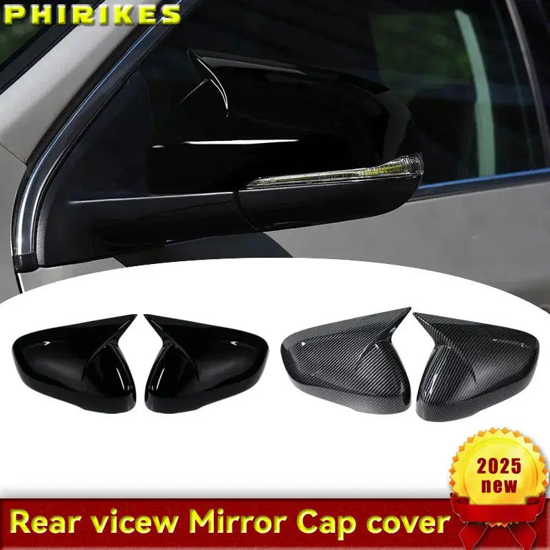 New Wing-Style High-Quality ABS Plastic 2-Piece Rearview Mirror Cover Set Glossy Black For Volvo V40 V60 S60 T5 T6 2011-2019 by InterCyprus Trading Ltd