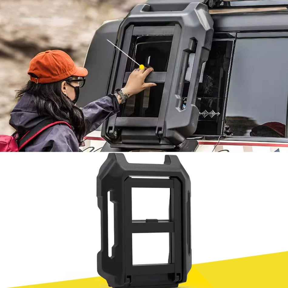 Land Cruiser LC250 J250 Melna Sānu Piekļuves Kāpnes Jumta Bagāžniekam, Cinkota Sakausējuma Konstrukcija