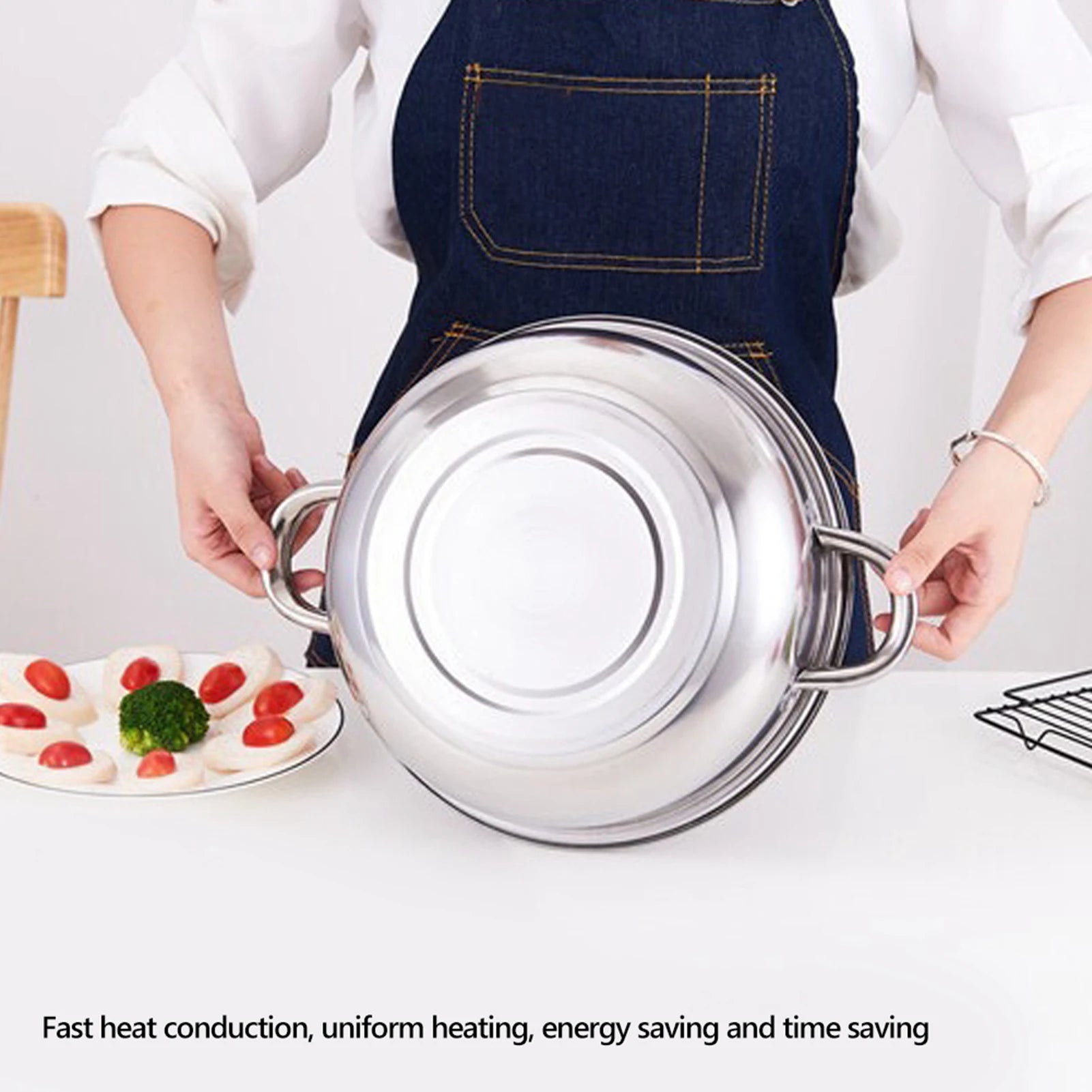 2-Layer Stainless Steel Pot &ndash; Double Boiler and Steamer