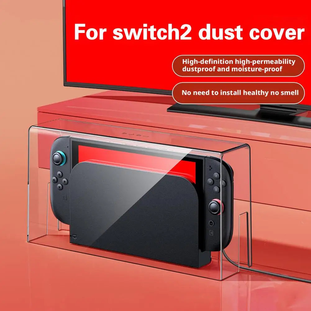 For Switch 2 Dustproof Protective Case &ndash; High-Definition Transparent Design