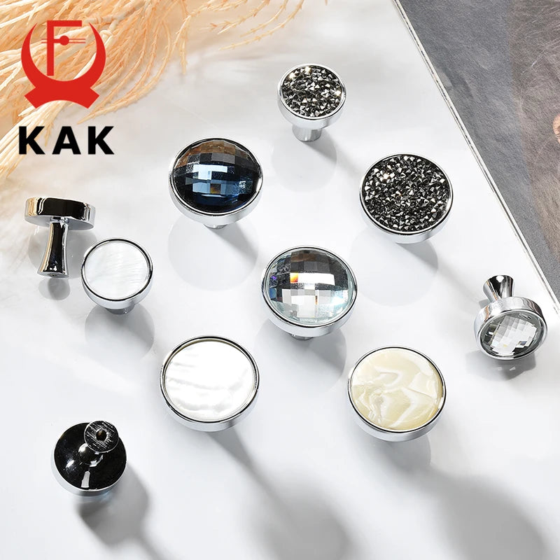 KAK Silver Wall Hooks and Cabinet Knobs for Doors Drawers